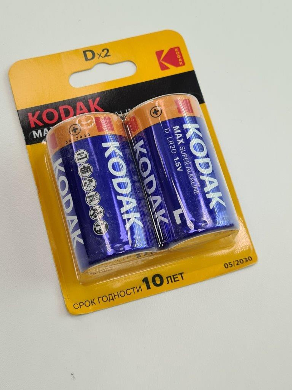 Элемент питания KODAK LR20 MAX BL2