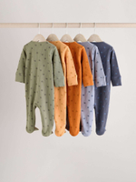 Комбинезон / Cлип для малышей Next K79-538, 5 шт., Хаки, Кирпичный, Синий