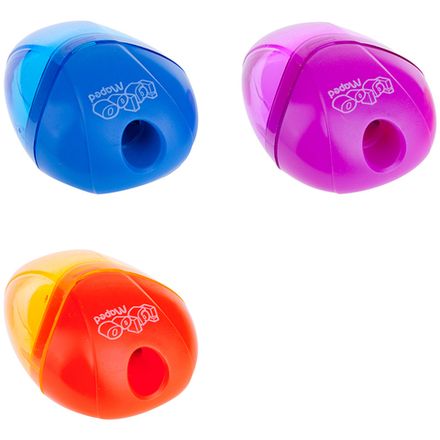 Точилка пластиковая Maped I-GLoo, 1 отверстие, с контейнером, ассорти