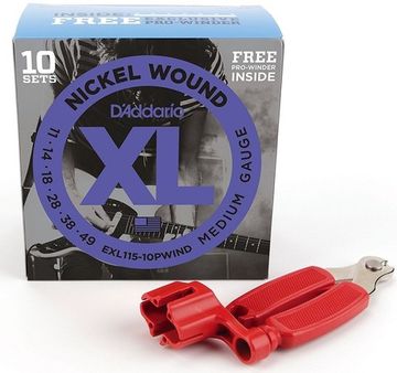 Струны для электрогитары D'ADDARIO EXL115 10PWIND