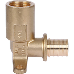 Угольник настенный с длинным нарезным патрубком 20-Rp 1/2