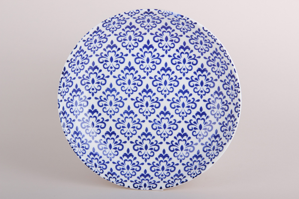 Тарелка универсальная 19 см Дамаск синий
