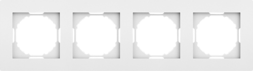 Рамка 4-я, матовый белый, серия A07