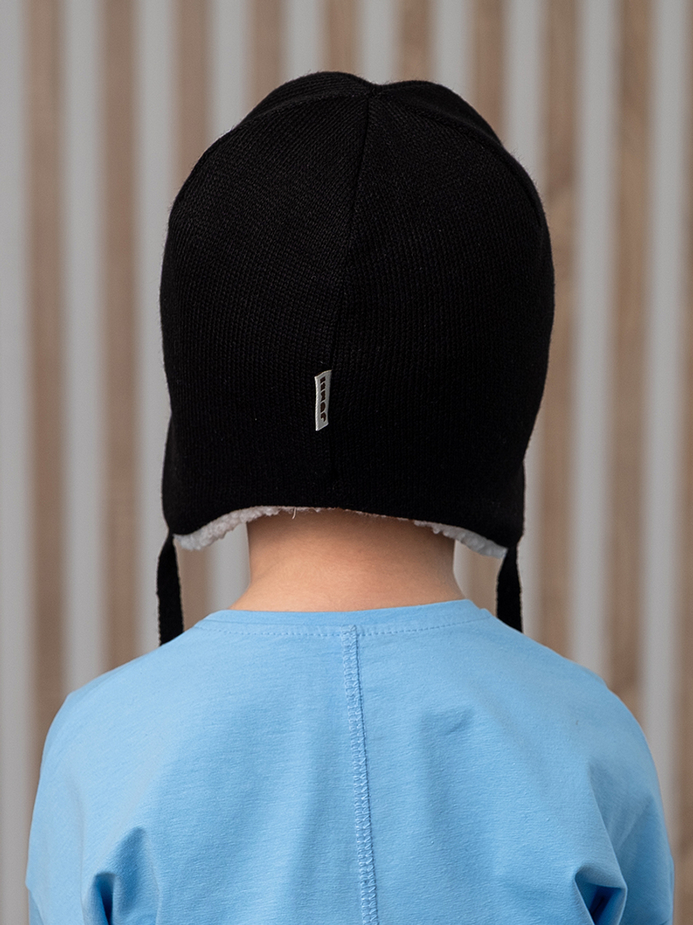 Шапка зимняя вязаная (Черный) ТОКИ