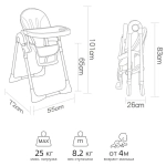 Стульчик для кормления Luxmom H580 (розовый)