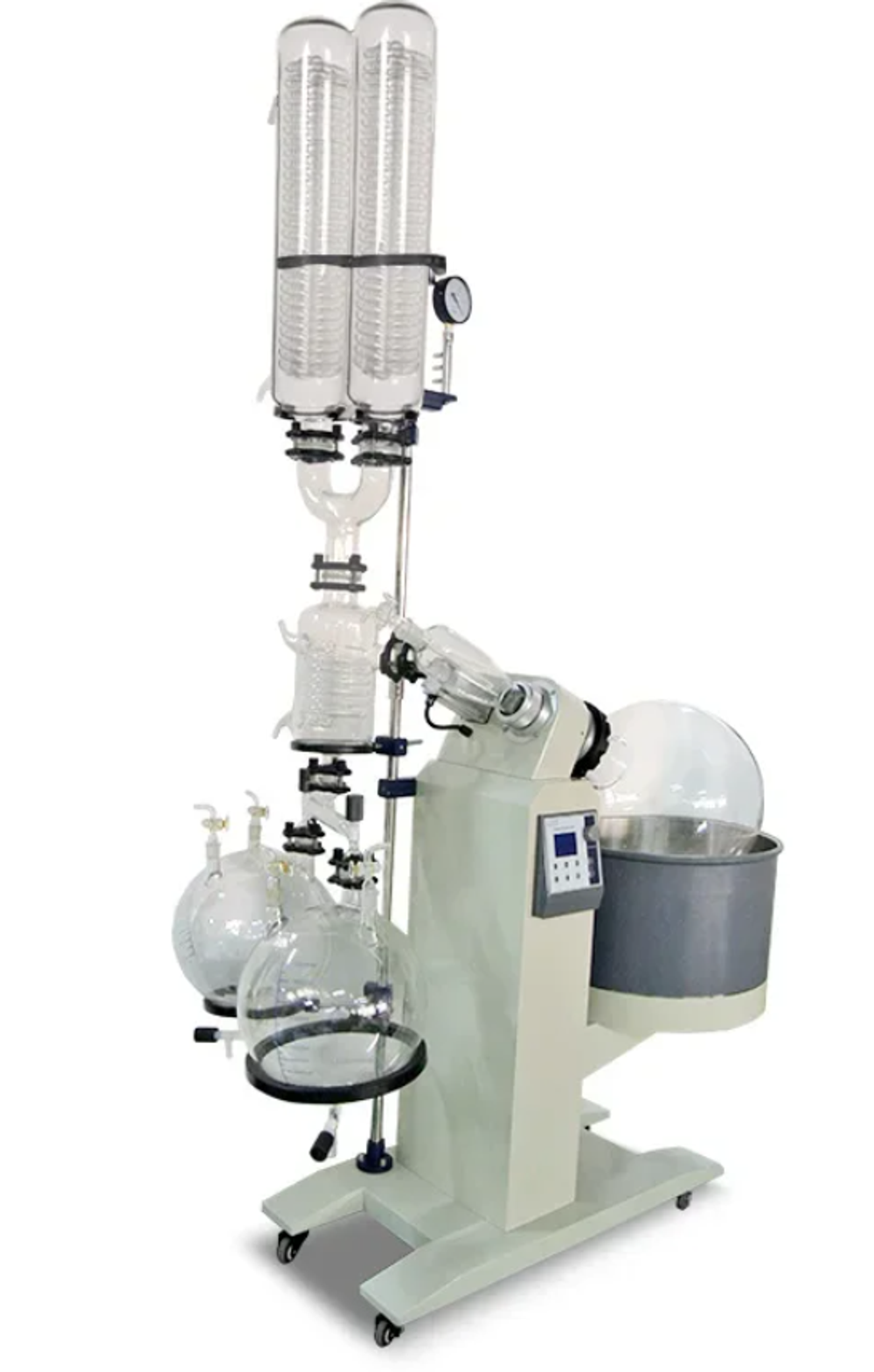 Роторный испаритель 50 л. с автоматическим подъёмом с двумя холодильниками