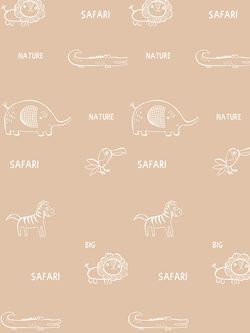 Наволочка комплект 2шт Сказка "Safari (компаньон)" 70х70 см, перкаль