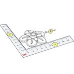 Цветок 12x12x4 см для конструктора 5''