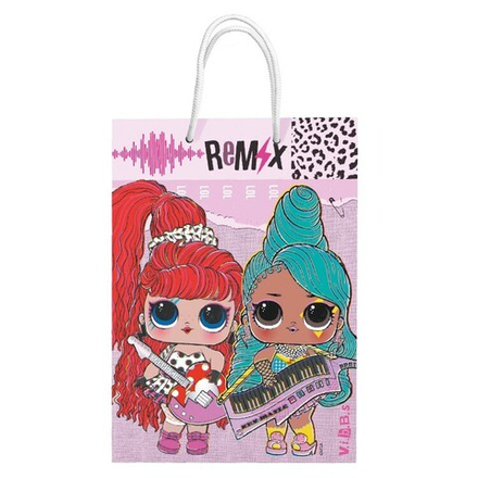 Пакет подарочный, Кукла ЛОЛ (LOL), 35*25*10 см, 1 шт.