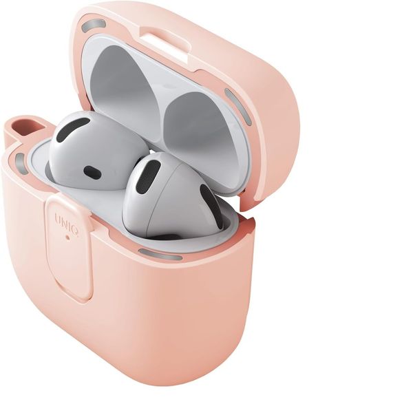 Чехол Uniq Clyde Case для AirPods 4, Розовый | Light Pink/Crepe Pink