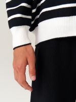 Кардиган для девочки в школу AT1010 черно-белый