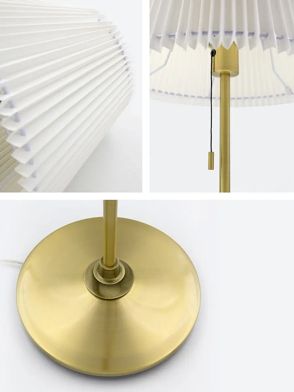 Торшер напольный с абажуром из ткани