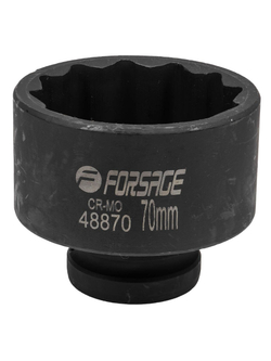 Головка ударная 1'', 70мм (12гр.) Forsage F-48870