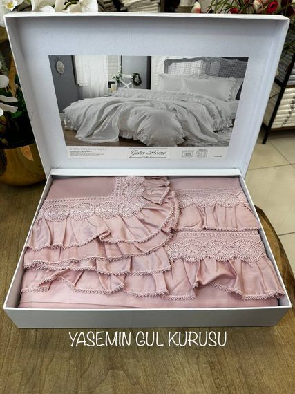 Постельное белье Gelin Home YASEMIN сухая роза