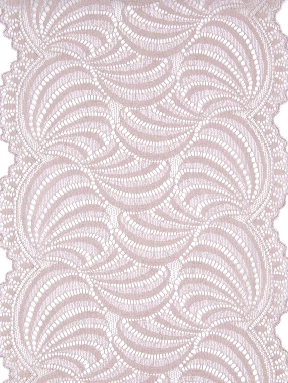 1361 Кружево эластичное 19.5 см, Италия, кофе с молоком 030