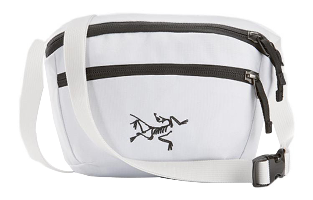 Arcteryx Mantis 1L Shoulder Bag, Crossbody Bag, Sling Bag, Fanny Pack Polyester Black White Unisex