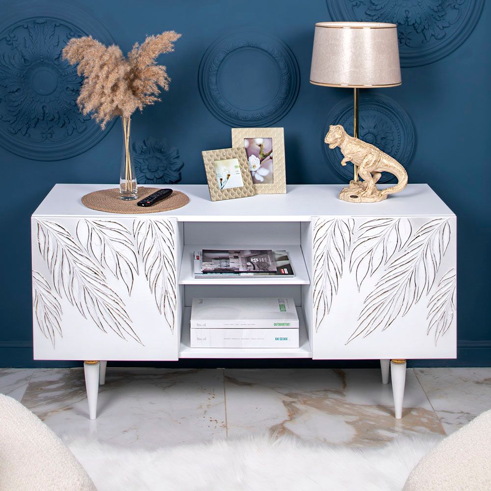 Тумба под ТВ Тропик 117см Классика Айс Голд