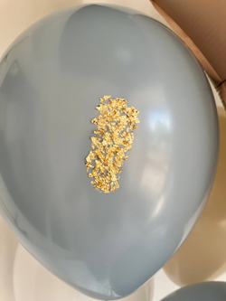 Воздушные шары на годик песок/пыльно голубой №3651