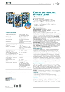 Краска для металла / Грунт-эмаль по ржавчине 3в1 алкидная Hammerite молотковая черный 2,5 л