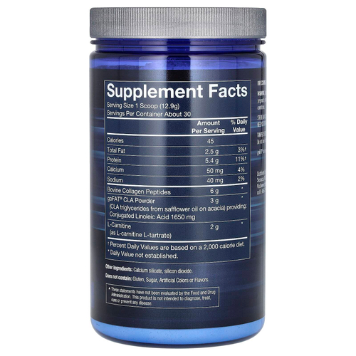 BodyTech, КЛК-карнитин и коллаген, без добавок, 387 г (13,65 унции)