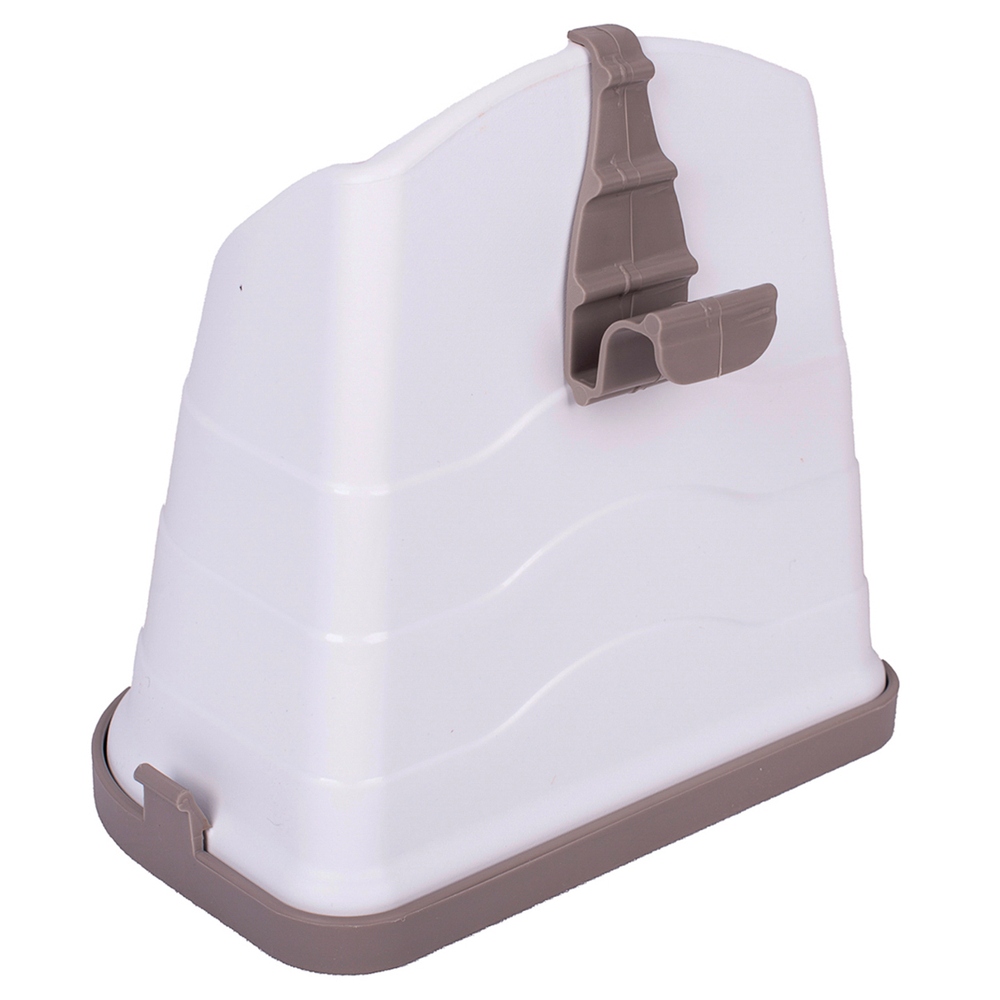 Туалет-лоток IMAC DUO для кошек с совочком на подставке серо-бежевый 50х40х15