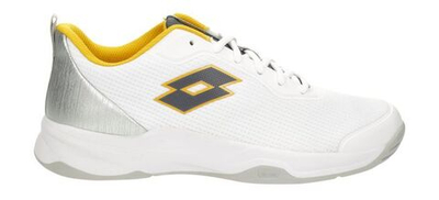 Мужские кроссовки теннисные Lotto Mirage 600 ALR M - all white/asphalt/saffron