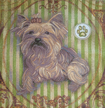 Декоративный гобеленовый чехол Йоркширский терьер 47х47