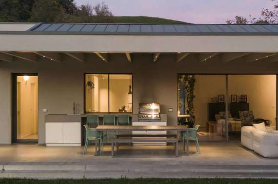 Стол металлический раздвижной Rio Alu, 210-280х100 см, тортора