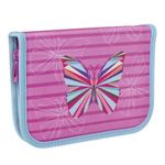 Пенал TIGER FAMILY (ТАЙГЕР), с наполнением, 1 отделение, 16 предметов, "Калейдоскоп", 20х14х4 см, TGCP-003C1