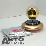 Ароматизатор-игрушка -на торпеду- МЯЧ БАСКЕТБОЛ - солн батар- YC-32GL золотой
