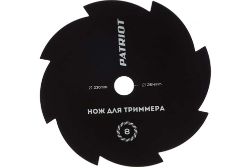 Нож TBS-8 (230 мм; 25.4 мм) для триммеров PATRIOT 809115210
