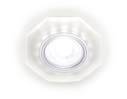 Ambrella Встраиваемый точечный светильник MR16 со светодиодной подсветкой Compo Spot S213 WH