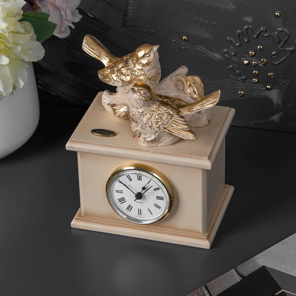 Часы Птички Терра Дуэт Айвори