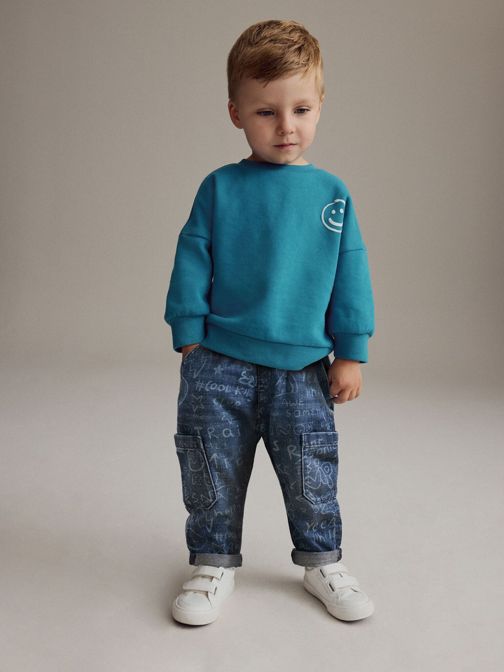 Джинсы для мальчика Next B83-846, Синий