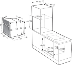 Электрический духовой шкаф Gorenje BOSX6737E09BG