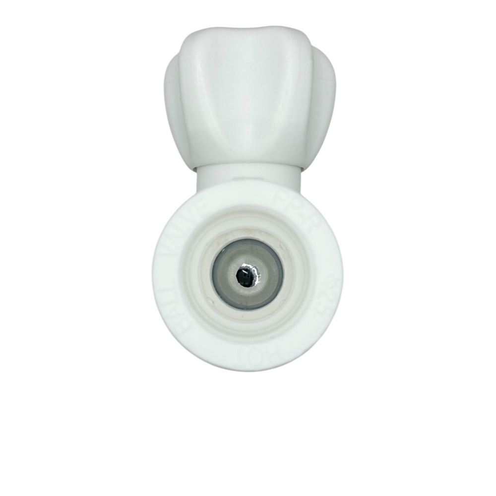 Кран шаровой прямой радиаторный полипропиленовый TEBO 25x3/4"