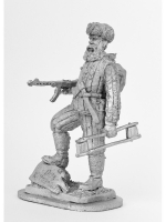 Оловянный солдатик Партизан с миной 1943 г.