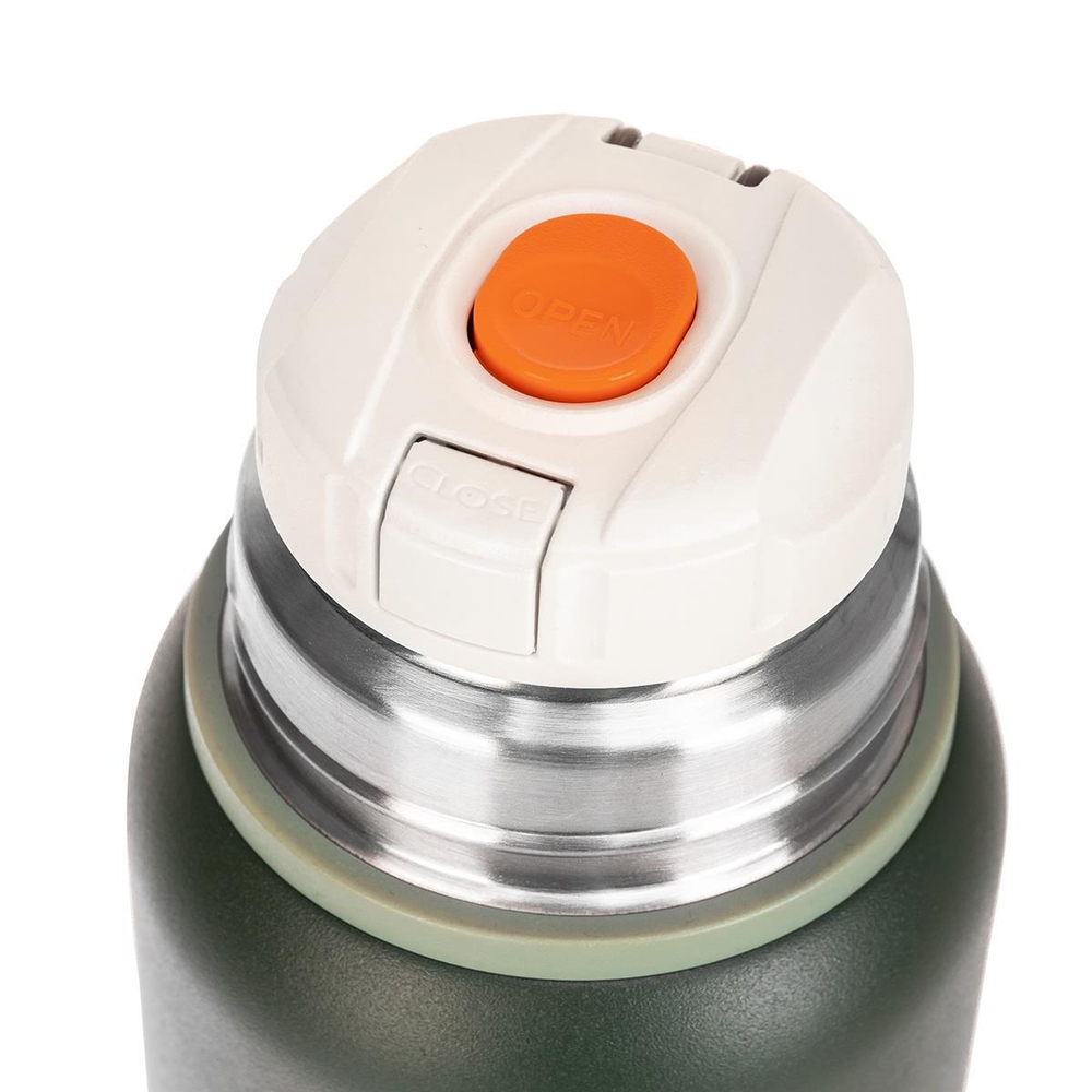 Термос T-KD-7030-0.9 900ML хаки (пробка-ситечко,крышка-кружка,ремешок)