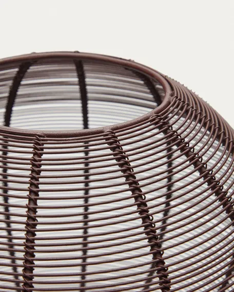 Сферический подсвечник Amer, коричневый металл