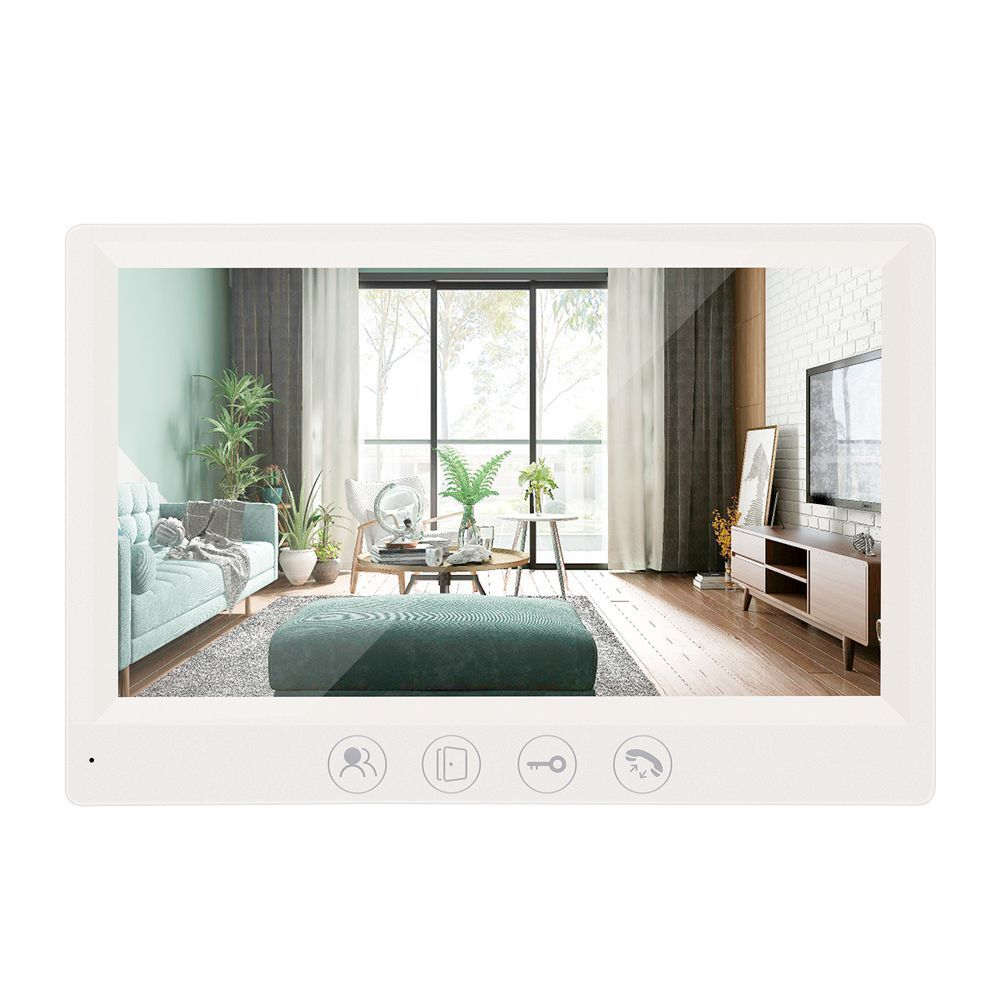 Комплект видеодомофона FULL HD 7" W/S, для дома с электромеханическим замком на калитку