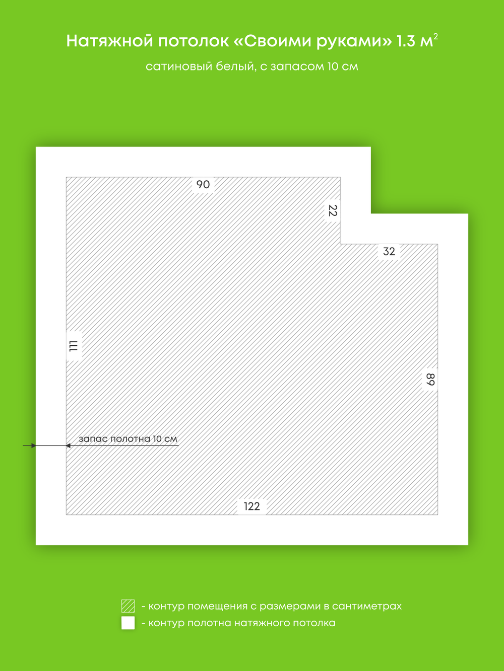 Натяжные потолки 1.3 м2, 2.5 м2, 4 м2, 4.1 м2, 3.9 м2