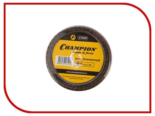 Леска CHAMPION Magic 2,4*15 м (витой квадрат)   C7039