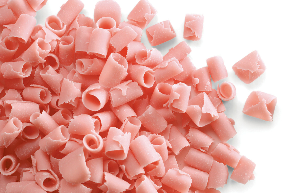 Шоколадная стружка Callebaut клубничная 50гр