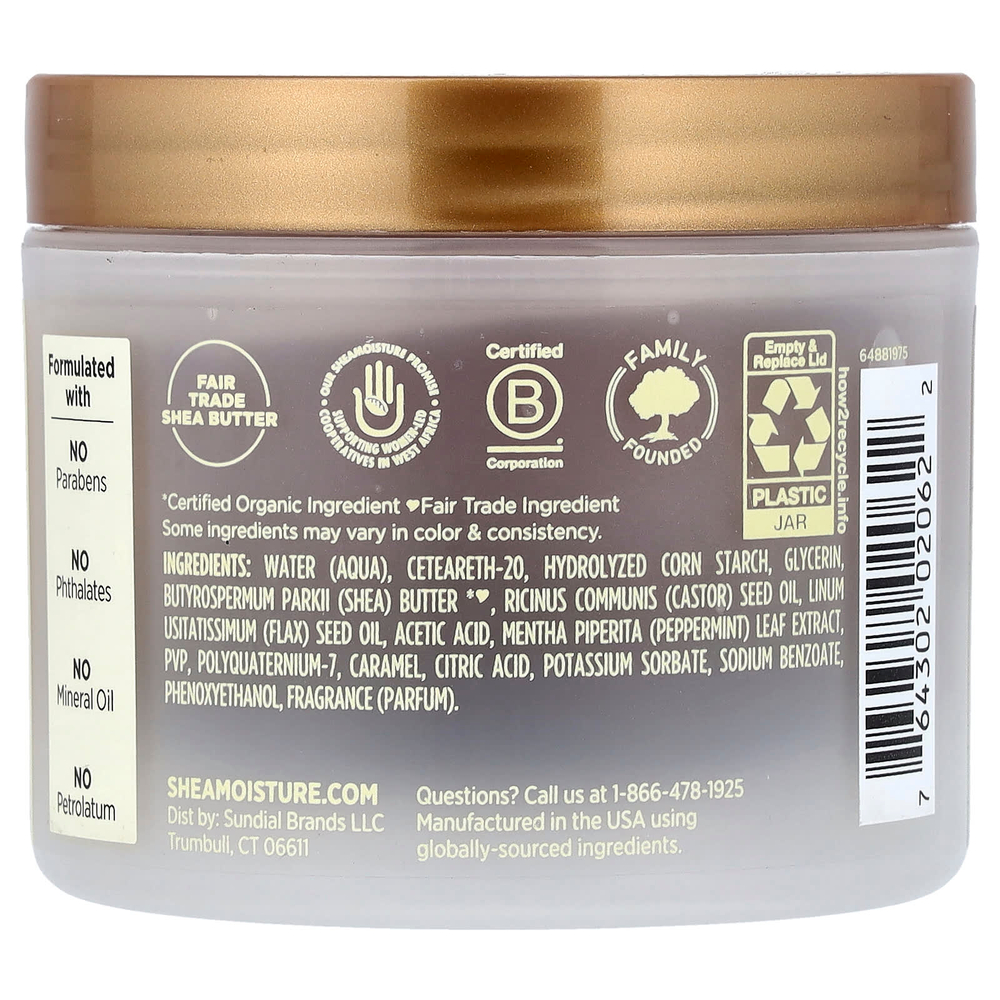 SheaMoisture, ямайское черное касторовое масло и льняное семя, гель для краев, сильная фиксация, 99 г (3,5 унции)