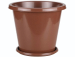 Горшок цветочный Эконом 10л, коричневый