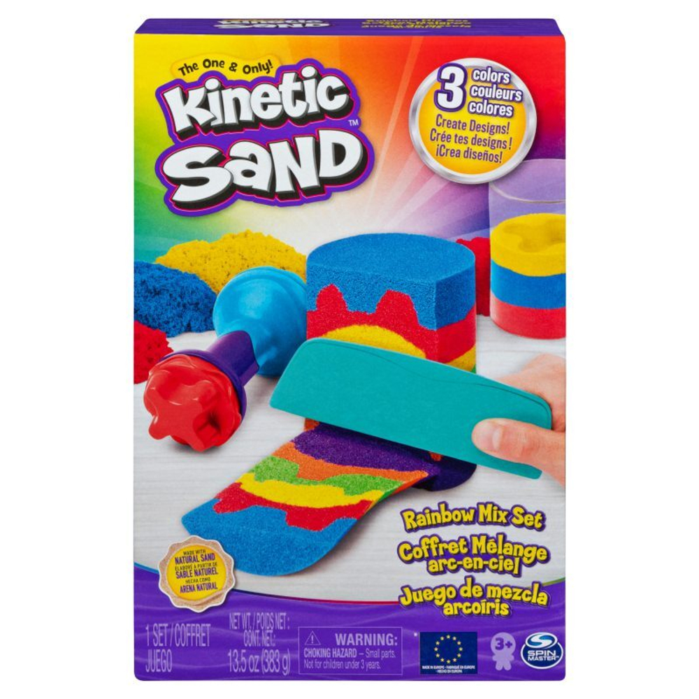 Kinetic Sand - Набор инструментов для кинетического песка Rainbow 386 г 6053691