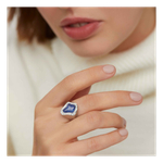 Кольцо с Барочным Танзанитом и Бриллиантами, R0030-50/1