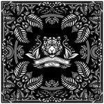 Платок «Тигр Еврейской автономной области. Черный»