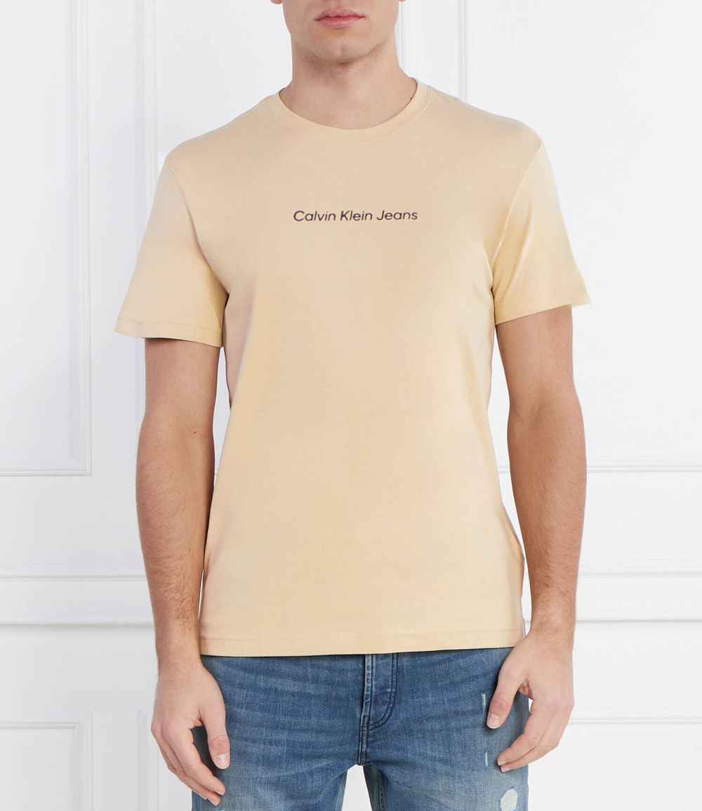 Футболка CALVIN KLEIN JEANS - бежевый(J30J324646)