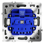 Розетка встраиваемая VOLTUM S70 с заземлением, защитными шторками и крышкой 16А, (титан)